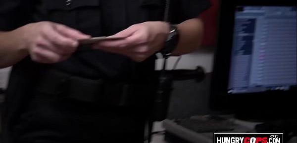  Horny cops get fucked at the studio
